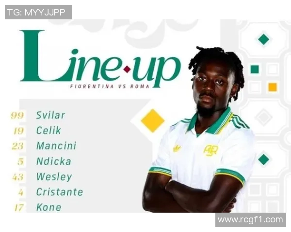 罗马客场挑战佛罗伦萨首发阵容公布齐米卡斯与克里斯坦特领衔出战